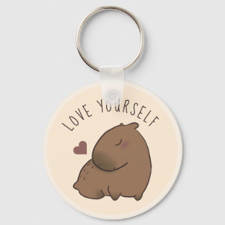 Niedliche Capybara Noten Schlüsselanhänger