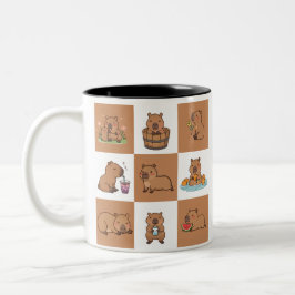 Niedliche Capybara-Tasse | Toller Kaffee & Tee Cup Zweifarbige Tasse