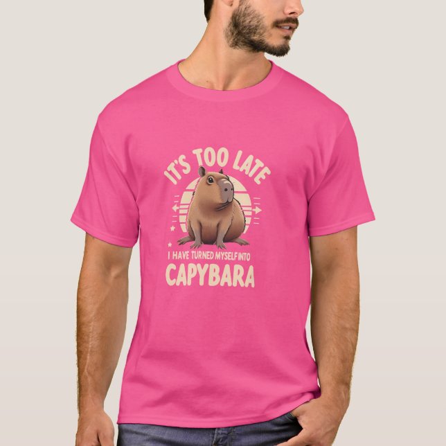 Niedliche Capybara-Transformation - Humore Meme In T-Shirt (Vorderseite)