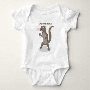 Niedliche Cartoon-Abbildung Baby Strampler