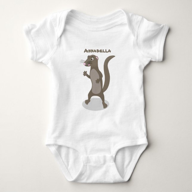 Niedliche Cartoon-Abbildung Baby Strampler (Vorderseite)
