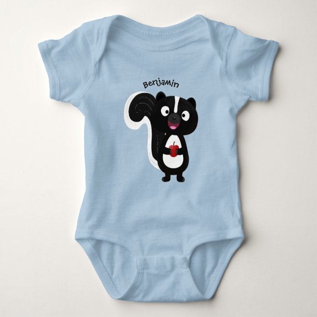 Niedliche Cartoon-Abbildung Baby Strampler (Vorderseite)