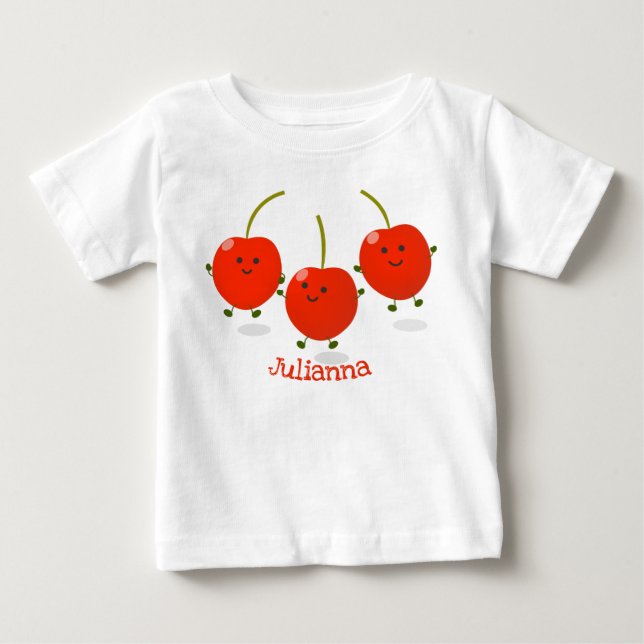 Niedliche Cartoon-Abbildung Baby T-shirt (Vorderseite)