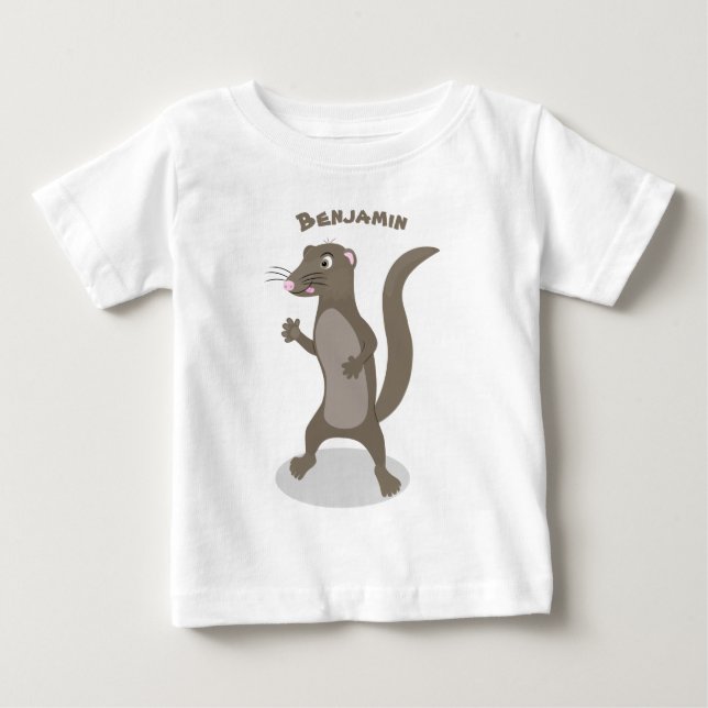 Niedliche Cartoon-Abbildung Baby T-shirt (Vorderseite)