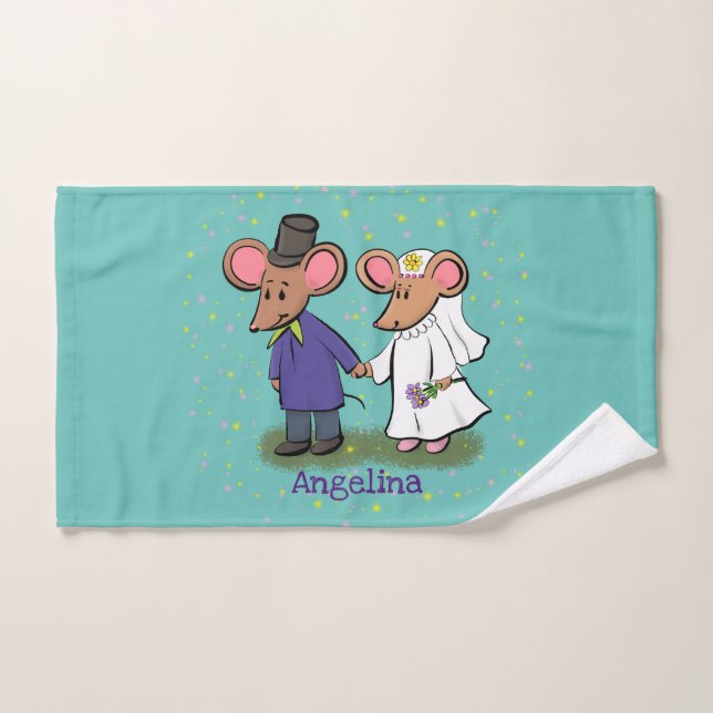 Niedliche Cartoon-Abbildung Badhandtuch Set (Handtuch)