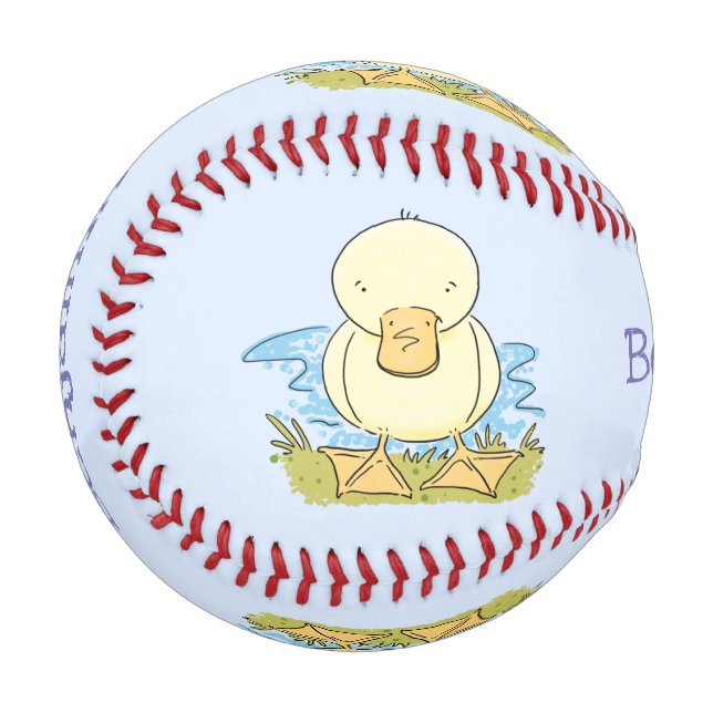 Niedliche Cartoon-Abbildung Baseball (Vorderseite Links)