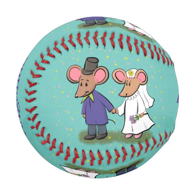Niedliche Cartoon-Abbildung Baseball (Vorderseite Links)