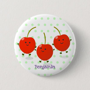 Niedliche Cartoon-Abbildung Button