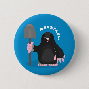 Niedliche Cartoon-Abbildung Button