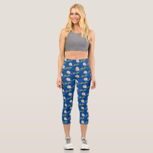 Niedliche Cartoon-Abbildung Capri Leggings
