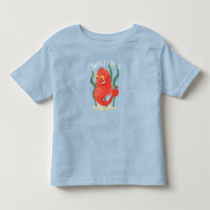 Niedliche Cartoon-Abbildung des Pygmäen-Seepferds Kleinkind T-shirt