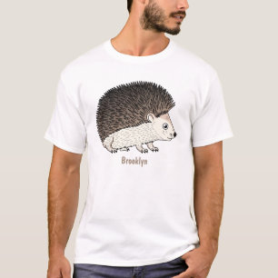 Niedliche Cartoon-Abbildung eines Igels T-Shirt