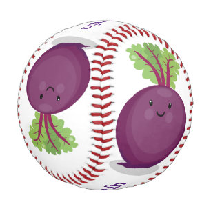 Niedliche Cartoon-Abbildung für glückliche Rübenwu Baseball
