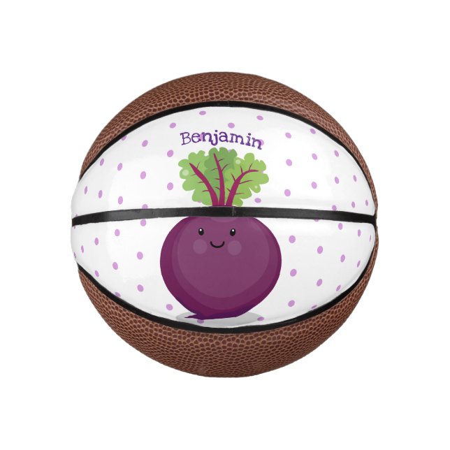 Niedliche Cartoon-Abbildung für glückliche Rübenwu Mini Basketball (Vorderseite)