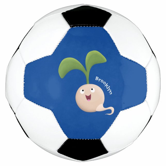 Niedliche Cartoon-Abbildung Fußball (Vorderseite)