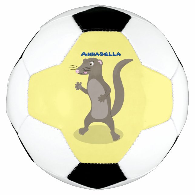 Niedliche Cartoon-Abbildung Fußball (Vorderseite)