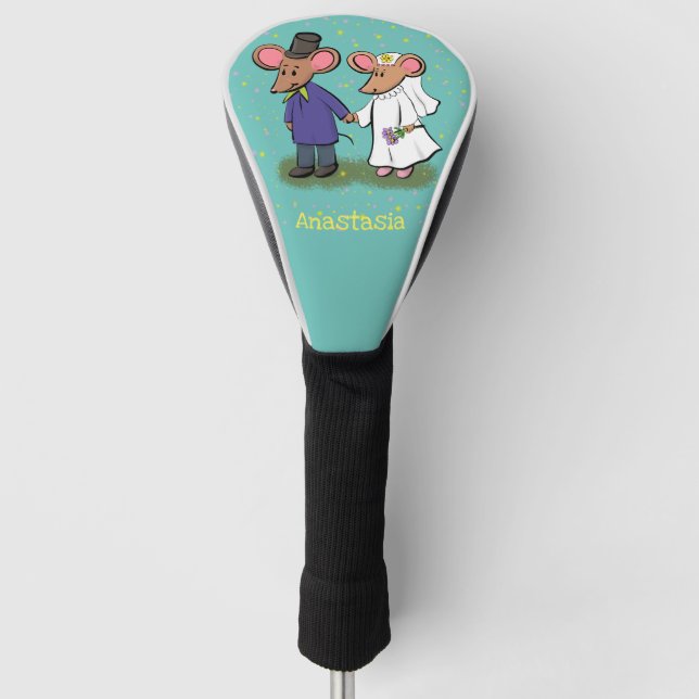 Niedliche Cartoon-Abbildung Golf Headcover (Vorderseite)