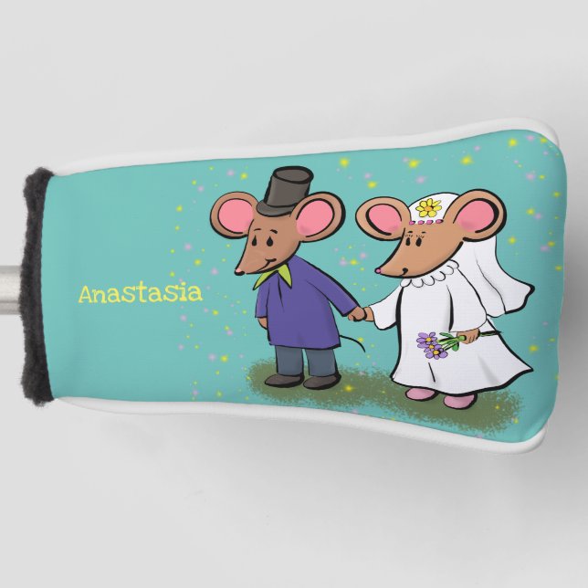Niedliche Cartoon-Abbildung Golf Headcover (Vorderseite)