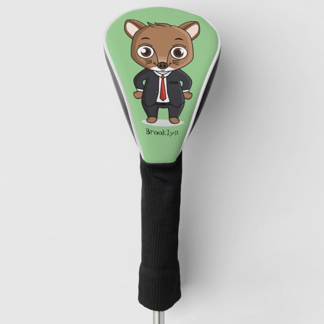 Niedliche Cartoon-Abbildung Golf Headcover (Vorderseite)