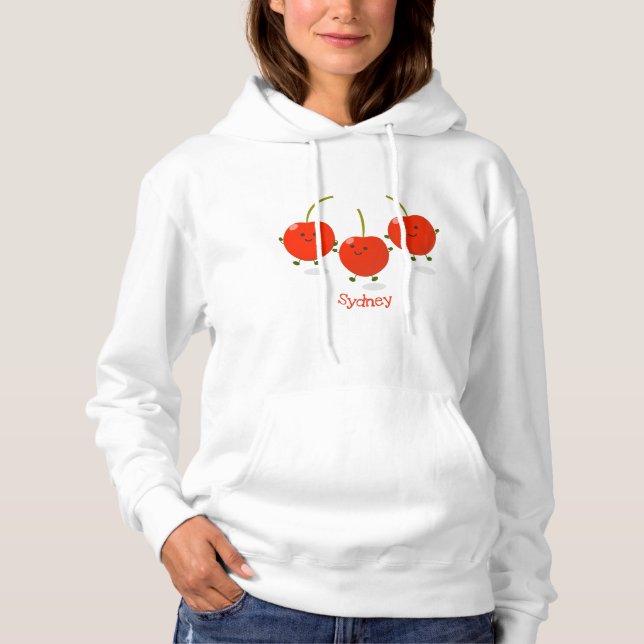 Niedliche Cartoon-Abbildung Hoodie (Vorderseite)