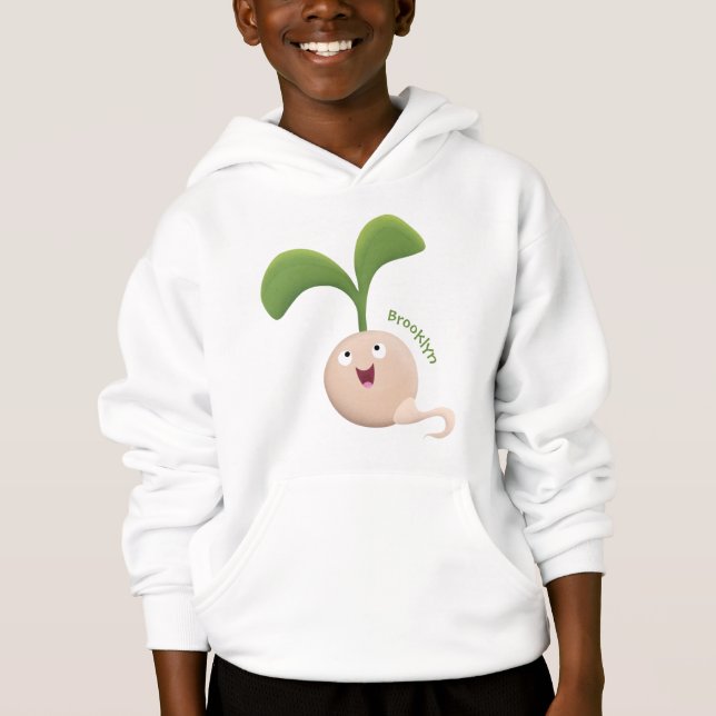 Niedliche Cartoon-Abbildung Hoodie (Vorderseite)