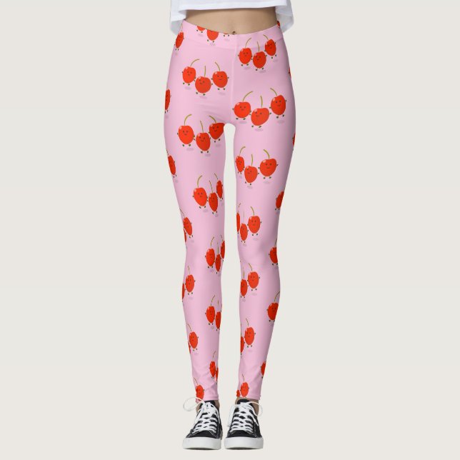 Niedliche Cartoon-Abbildung Leggings (Vorderseite)