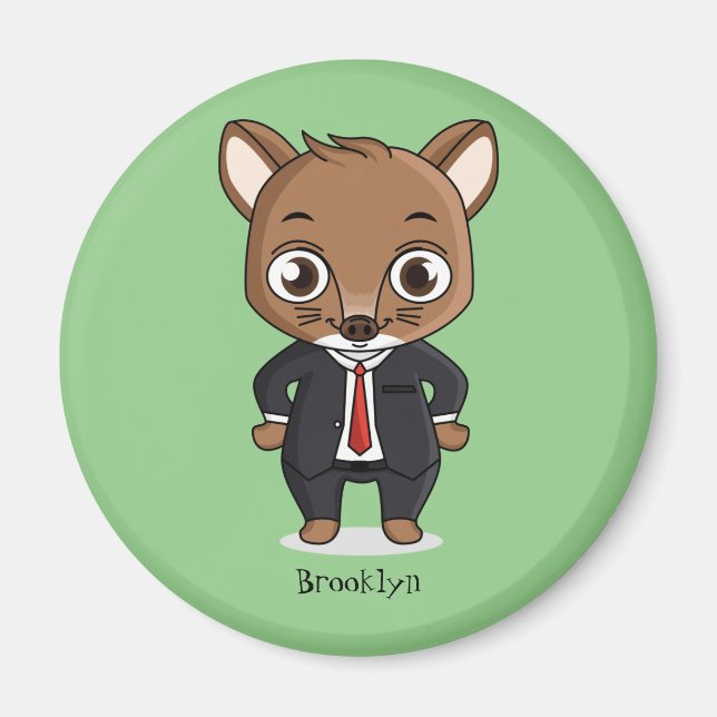 Niedliche Cartoon-Abbildung Magnet (Vorne)