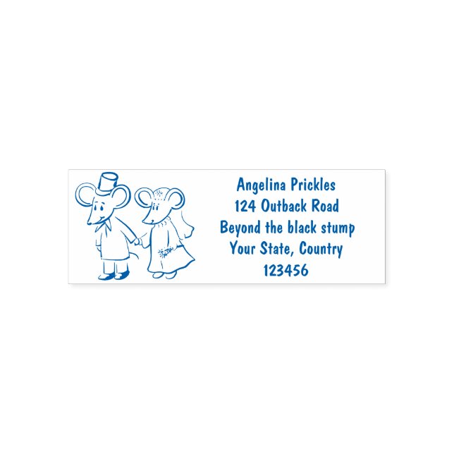 Niedliche Cartoon-Abbildung Permastempel (Design)