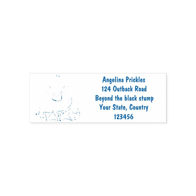 Niedliche Cartoon-Abbildung Permastempel (Design)