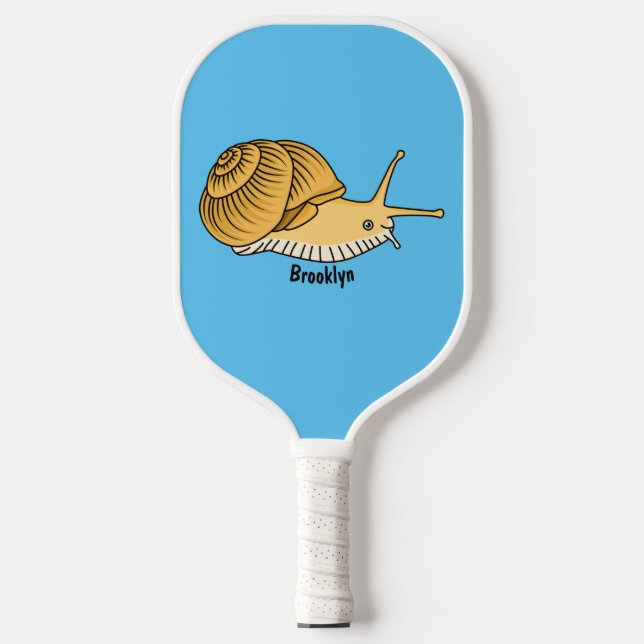 Niedliche Cartoon-Abbildung Pickleball Schläger (Vorderseite)