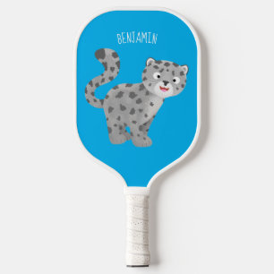 Niedliche Cartoon-Abbildung Pickleball Schläger