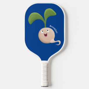 Niedliche Cartoon-Abbildung Pickleball Schläger
