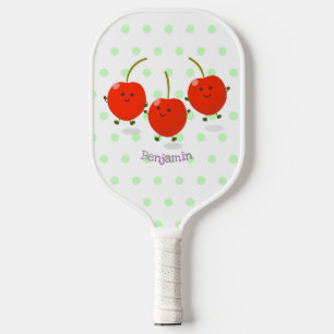 Niedliche Cartoon-Abbildung Pickleball Schläger