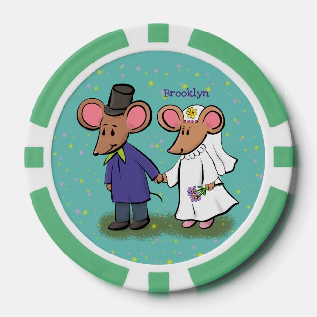 Niedliche Cartoon-Abbildung Pokerchips (Vorderseite)