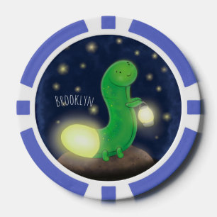 Niedliche Cartoon-Abbildung Pokerchips