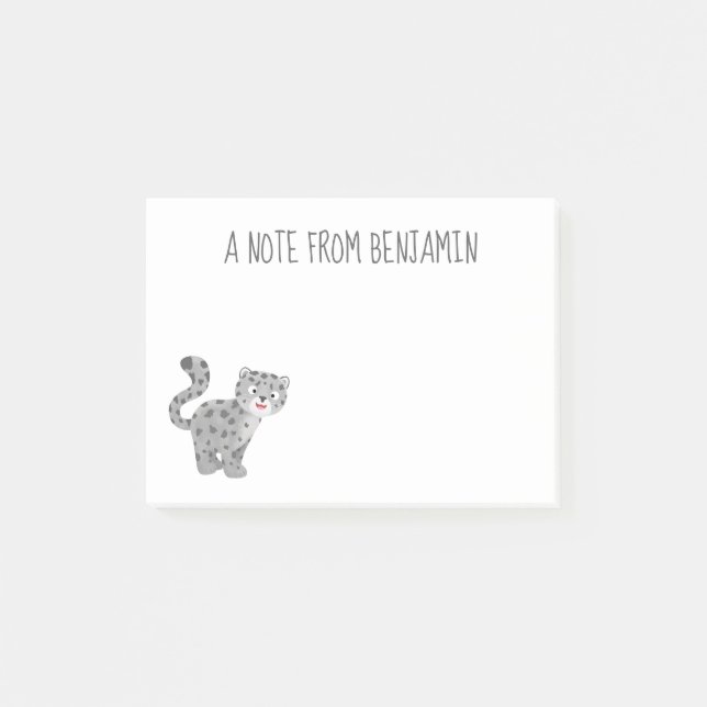 Niedliche Cartoon-Abbildung Post-it Klebezettel (Vorderseite)