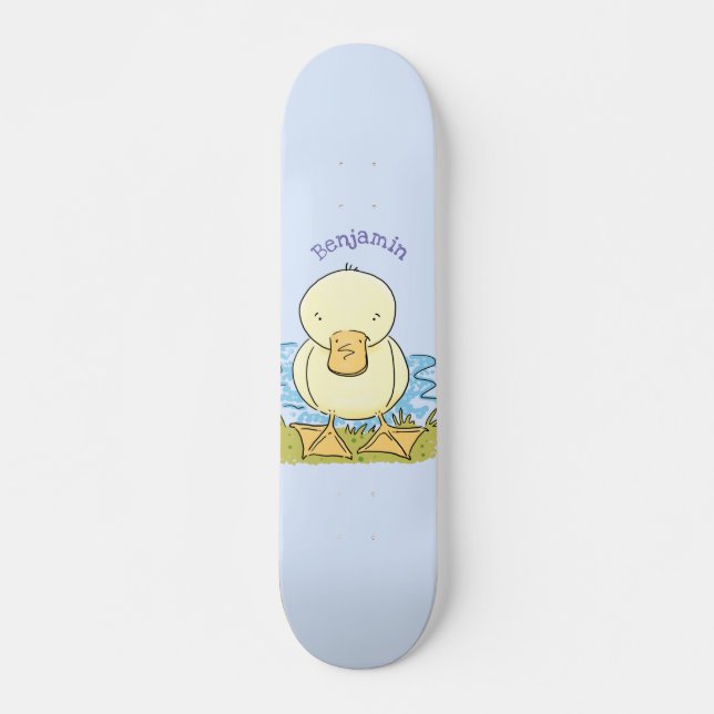 Niedliche Cartoon-Abbildung Skateboard (Vorne)