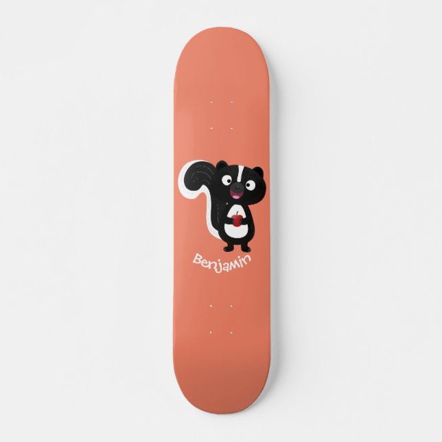 Niedliche Cartoon-Abbildung Skateboard (Vorne)