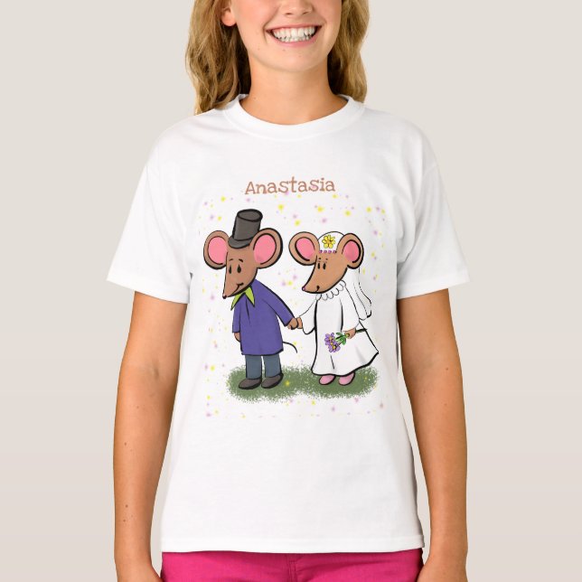 Niedliche Cartoon-Abbildung T-Shirt (Vorderseite)