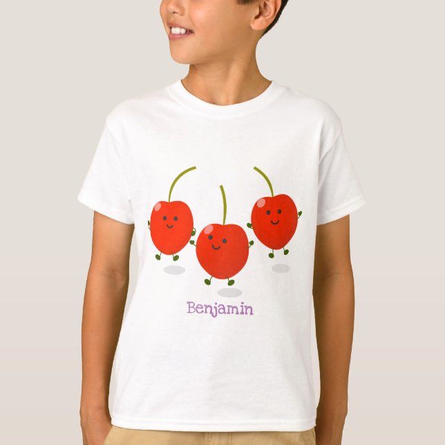 Niedliche Cartoon-Abbildung T-Shirt (Vorderseite)