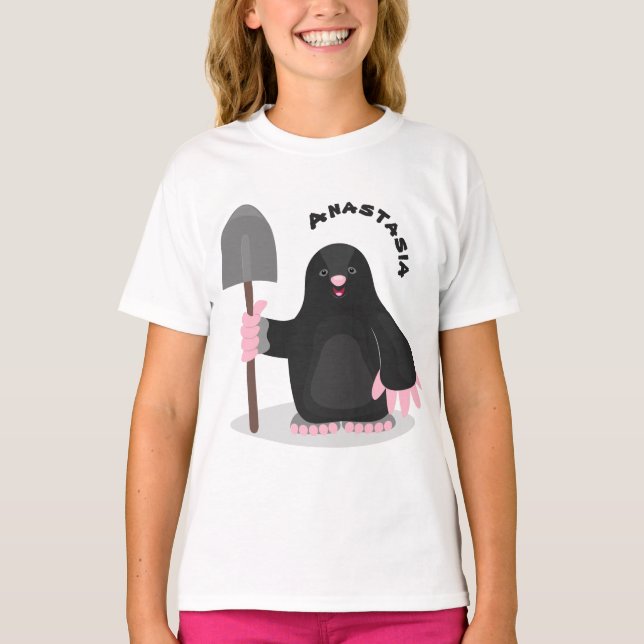 Niedliche Cartoon-Abbildung T-Shirt (Vorderseite)