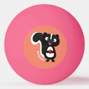 Niedliche Cartoon-Abbildung Tischtennisball