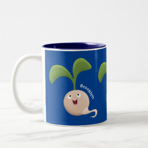 Niedliche Cartoon-Abbildung Zweifarbige Tasse