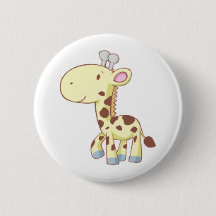 Niedliche Cartoon-Baby-Giraffen-Shirts Button