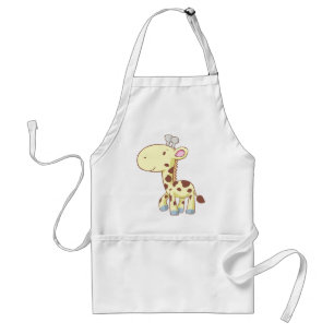 Niedliche Cartoon-Baby-Giraffen-Shirts Schürze