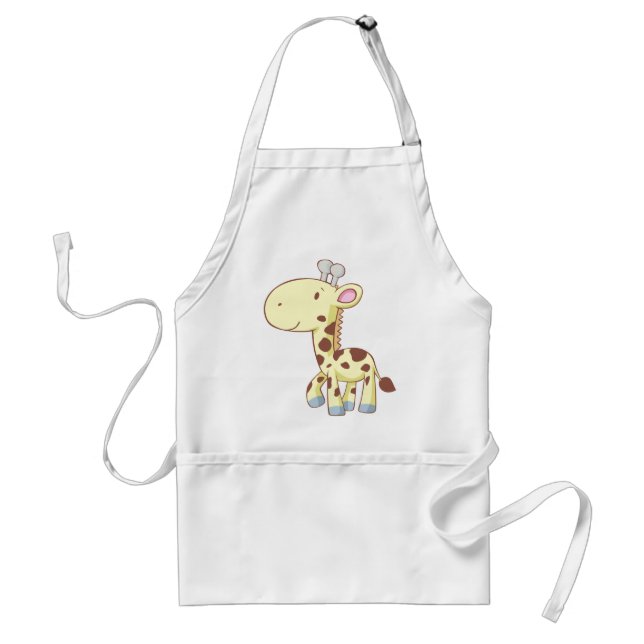 Niedliche Cartoon-Baby-Giraffen-Shirts Schürze (Vorne)
