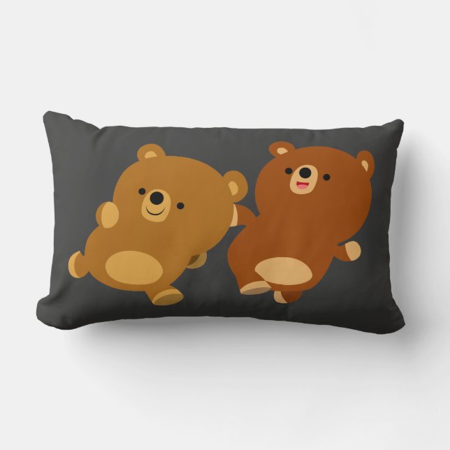 Niedliche Cartoon Bears Kissen (Vorderseite)