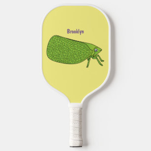 Niedliche Cartoon-Beispiel-Darstellung des Trichte Pickleball Schläger