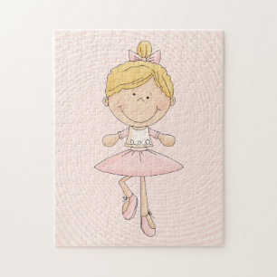 Niedliche Cartoon-Blondinen-Ballerina