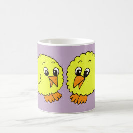 Niedliche Cartoon-Chips mit Namen Kaffeetasse